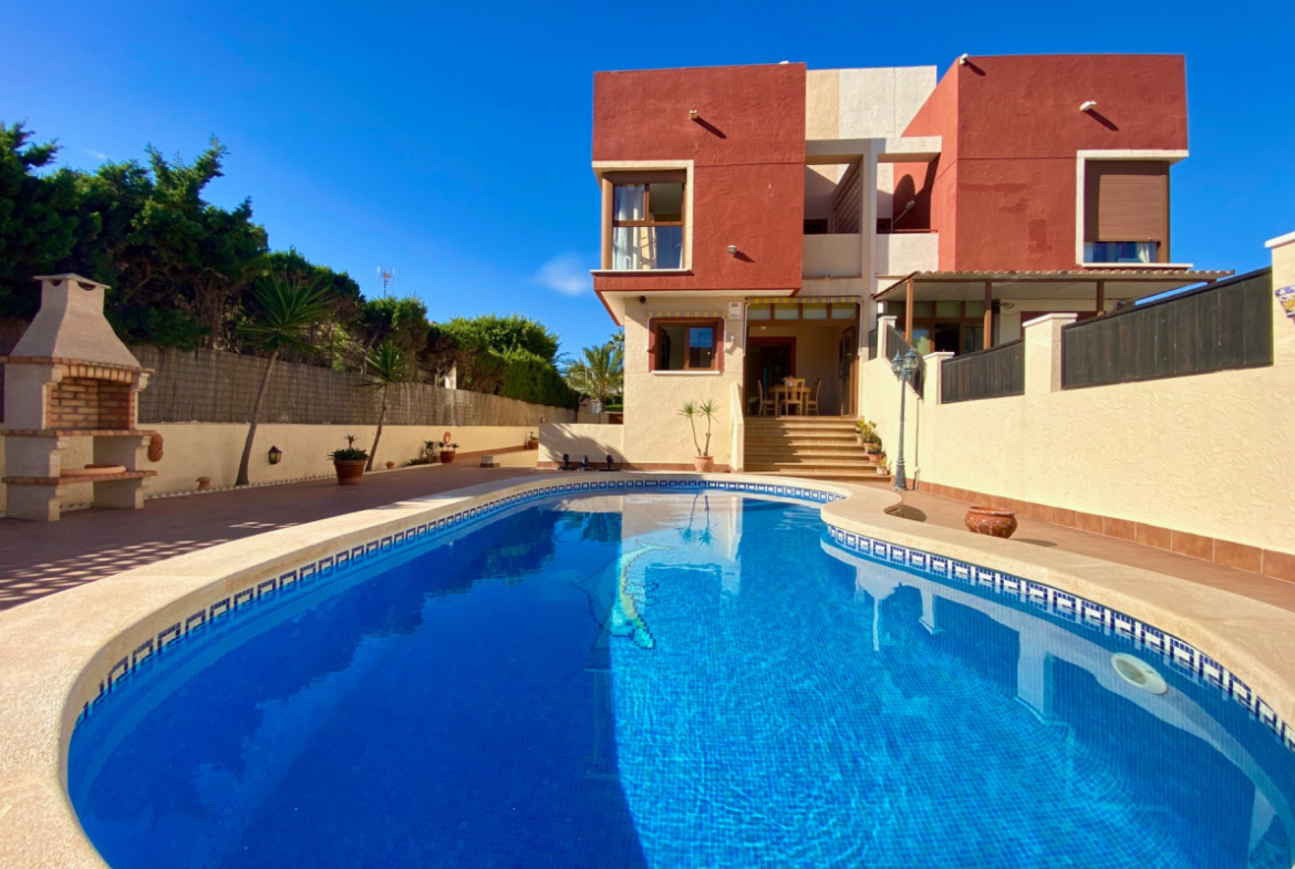 Villa with Private Pool & Mediterranean Sea Views in Molino Blanco - La Mata Beach, Alicante, Spain