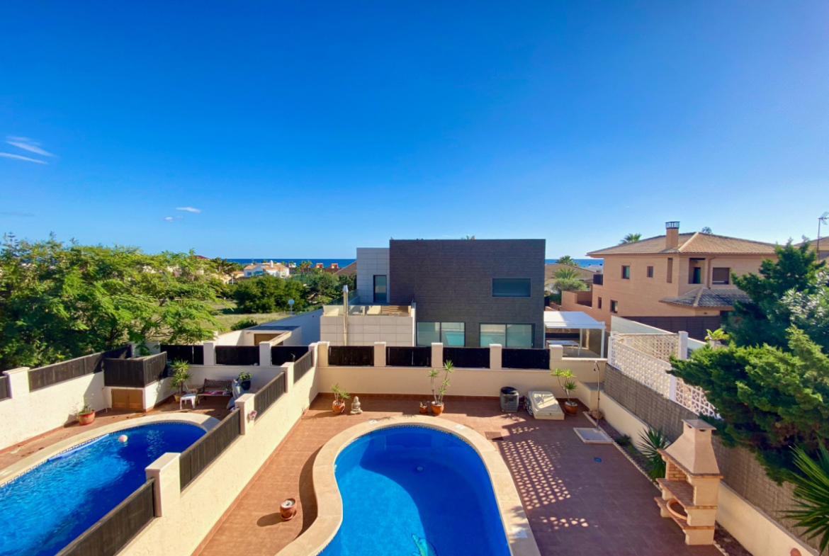 Villa with Private Pool & Mediterranean Sea Views in Molino Blanco - La Mata Beach, Alicante, Spain