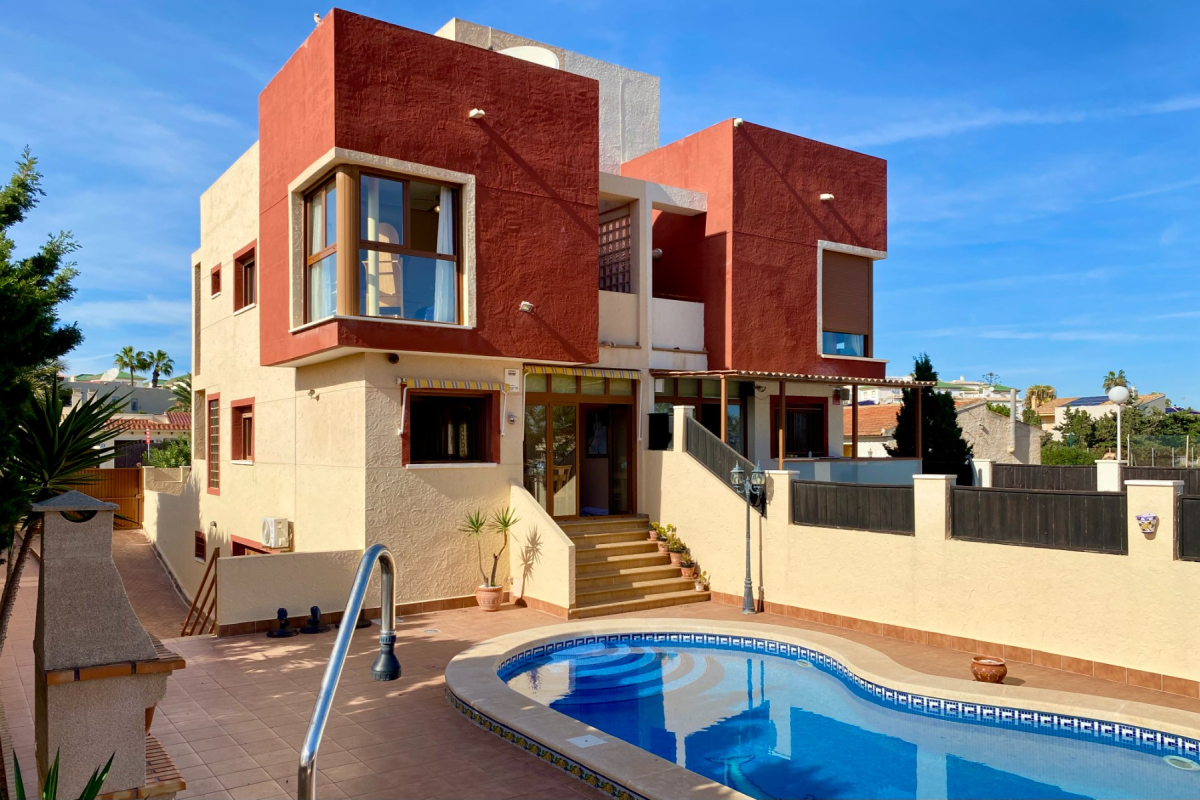 Villa with Private Pool & Mediterranean Sea Views in Molino Blanco - La Mata Beach, Alicante, Spain